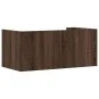 Brown oak engineered wood wall shelf 70.5x35x30.5 cm by , Shelves and shelves - Ref: Foro24-848457, Price: 30,38 €, Discount: %