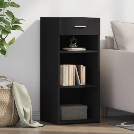 Engineered wood black sideboard 40x42.5x93 cm by , Sideboards - Ref: Foro24-846314, Price: 64,32 €, Discount: %