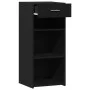 Engineered wood black sideboard 40x42.5x93 cm by , Sideboards - Ref: Foro24-846314, Price: 64,32 €, Discount: %