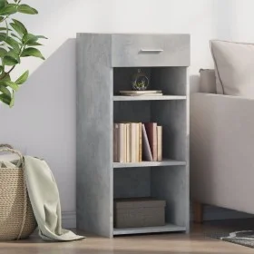 Engineered wood gray concrete sideboard 40x42.5x93 cm by , Sideboards - Ref: Foro24-846316, Price: 60,14 €, Discount: %