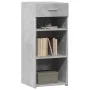Engineered wood gray concrete sideboard 40x42.5x93 cm by , Sideboards - Ref: Foro24-846316, Price: 60,14 €, Discount: %