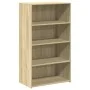 Engineered wood high sideboard in Sonoma oak 70x41x124 cm by , Sideboards - Ref: Foro24-846406, Price: 82,10 €, Discount: %