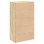 Engineered wood high sideboard in Sonoma oak 70x41x124 cm by , Sideboards - Ref: Foro24-846406, Price: 84,12 €, Discount: %