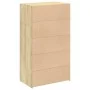 Engineered wood high sideboard in Sonoma oak 70x41x124 cm by , Sideboards - Ref: Foro24-846406, Price: 82,10 €, Discount: %