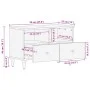 Solid mango wood TV stand 70x33x46 cm by , CD and DVD storage - Ref: Foro24-358285, Price: 59,86 €, Discount: %
