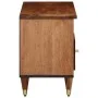 Solid mango wood TV stand 100x33x46 cm by , CD and DVD storage - Ref: Foro24-358300, Price: 65,03 €, Discount: %