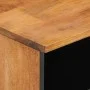 Solid mango wood TV stand 100x33x46 cm by , CD and DVD storage - Ref: Foro24-358300, Price: 65,03 €, Discount: %