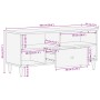 Mueble de TV madera maciza de mango 100x33x46 cm | Foro24.es | Tu tienda online para hogar, jardín y más Foro24.es