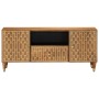 Massives Mangoholz-TV-Möbel 105x33x46 cm von , CD- und DVD-Speicher - Ref: Foro24-358298, Preis: 129,69 €, Rabatt: %