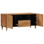 Massives Mangoholz-TV-Möbel 105x33x46 cm von , CD- und DVD-Speicher - Ref: Foro24-358298, Preis: 129,69 €, Rabatt: %