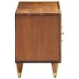Solid mango wood TV stand 105x33x46 cm by , CD and DVD storage - Ref: Foro24-358298, Price: 127,15 €, Discount: %
