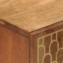 Solid mango wood TV stand 105x33x46 cm by , CD and DVD storage - Ref: Foro24-358298, Price: 127,15 €, Discount: %