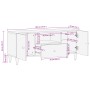 Massives Mangoholz-TV-Möbel 105x33x46 cm von , CD- und DVD-Speicher - Ref: Foro24-358298, Preis: 129,69 €, Rabatt: %