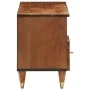 Solid mango wood TV stand 100x33x46 cm by , CD and DVD storage - Ref: Foro24-358302, Price: 76,25 €, Discount: %