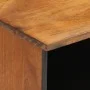 Solid mango wood TV stand 100x33x46 cm by , CD and DVD storage - Ref: Foro24-358302, Price: 76,25 €, Discount: %