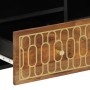 TV-Möbel aus massivem Mangoholz, 100x33x46 cm. von , CD- und DVD-Speicher - Ref: Foro24-358302, Preis: 76,96 €, Rabatt: %