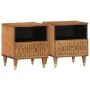 Bedside tables 2 units solid mango wood 40x33x46 cm by , Nightstands - Ref: Foro24-358291, Price: 93,10 €, Discount: %