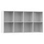 Regal/Sideboard weiß glänzend Furnier 66x30x130 cm von vidaXL, Bücherregale und Regale - Ref: Foro24-800159, Preis: 88,95 €, ...