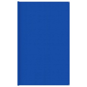Alfombra para tienda de campaña HDPE azul 400x500 cm