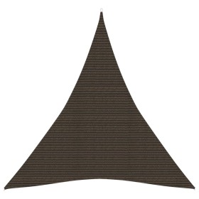 Toldo de vela HDPE marrón 160 g/m² 5x6x6 m