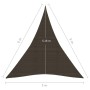 Toldo de vela HDPE marrón 160 g/m² 5x6x6 m de vidaXL, Sombrillas - Ref: Foro24-311813, Precio: 50,38 €