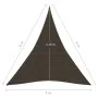 Toldo de vela HDPE marrón 160 g/m² 5x6x6 m de vidaXL, Sombrillas - Ref: Foro24-311813, Precio: 49,43 €, Descuento: %