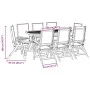 Juego comedor de jardín 9 pzas madera maciza acacia y textileno de , Conjuntos de jardín - Ref: Foro24-3279271, Precio: 743,5...