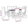 Juego comedor de jardín 7 pzas madera maciza acacia y textileno de , Conjuntos de jardín - Ref: Foro24-3279284, Precio: 586,6...