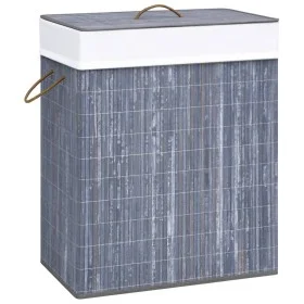 Wäschekorb aus Bambus einteilig grau 83 l von vidaXL, Wäschekörbe - Ref: Foro24-320756, Preis: 32,00 €, Rabatt: %