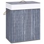 Wäschekorb aus Bambus einteilig grau 83 l von vidaXL, Wäschekörbe - Ref: Foro24-320756, Preis: 33,28 €, Rabatt: %