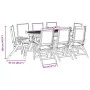 Juego comedor de jardín 9 pzas madera maciza acacia y textileno de , Conjuntos de jardín - Ref: Foro24-3279299, Precio: 737,5...