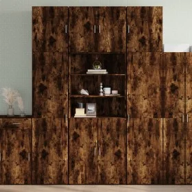Hoher Schrank aus geräucherter Eichen-Ingenieurholz 80x42,5x249 cm. von , Sideboards - Ref: Foro24-3281361, Preis: 246,37 €, ...