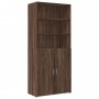 Aparador alto madera de ingeniería marrón roble 80x42,5x249 cm de , Aparadores - Ref: Foro24-3281363, Precio: 266,64 €