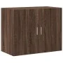 Aparador alto madera de ingeniería marrón roble 80x42,5x249 cm de , Aparadores - Ref: Foro24-3281363, Precio: 249,42 €, Descu...