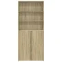 Engineered wood sideboard in Sonoma oak, 80x42.5x185 cm. by , Sideboards - Ref: Foro24-3281380, Price: 178,15 €, Discount: %