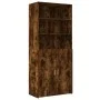 Smoked oak engineered wood sideboard 80x42.5x185 cm by , Sideboards - Ref: Foro24-3281382, Price: 175,55 €, Discount: %