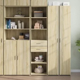 Engineered wood sideboard in Sonoma oak, 45x42.5x185 cm by , Sideboards - Ref: Foro24-3281450, Price: 125,39 €, Discount: %