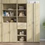 Aparador de madera de ingeniería roble Sonoma 45x42,5x185 cm de , Aparadores - Ref: Foro24-3281450, Precio: 125,36 €, Descuen...