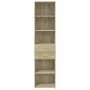 Aparador de madera de ingeniería roble Sonoma 45x42,5x185 cm de , Aparadores - Ref: Foro24-3281450, Precio: 125,36 €, Descuen...