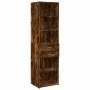 Smoked oak engineered wood sideboard 50x42.5x185 cm by , Sideboards - Ref: Foro24-3281459, Price: 143,63 €, Discount: %