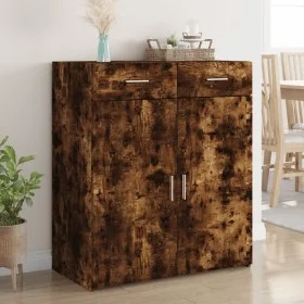 Smoked oak engineered wood sideboard 80x42.5x93 cm by , Sideboards - Ref: Foro24-3281473, Price: 132,63 €, Discount: %