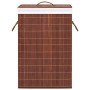 Bamboo laundry basket 2 sections brown 72 l by vidaXL, Laundry baskets - Ref: Foro24-320747, Price: 28,81 €, Discount: %