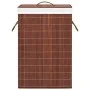 Bamboo laundry basket 2 sections brown 72 l by vidaXL, Laundry baskets - Ref: Foro24-320747, Price: 27,90 €, Discount: %