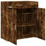 Aparador de madera de ingeniería roble ahumado 80x42,5x93 cm de , Aparadores - Ref: Foro24-3281473, Precio: 132,33 €, Descuen...