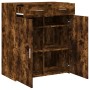 Smoked oak engineered wood sideboard 80x42.5x93 cm by , Sideboards - Ref: Foro24-3281473, Price: 134,27 €, Discount: %