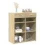 Engineered wood sideboard in Sonoma oak, 80x42.5x93 cm by , Sideboards - Ref: Foro24-3281478, Price: 94,27 €, Discount: %