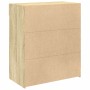 Engineered wood sideboard in Sonoma oak, 80x42.5x93 cm by , Sideboards - Ref: Foro24-3281478, Price: 95,41 €, Discount: %