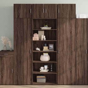 Hoher Schrank aus braunem Eichenfurnierholz 70x41x185 cm. von , Sideboards - Ref: Foro24-3281693, Preis: 118,47 €, Rabatt: %