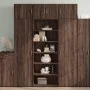 Aparador alto madera contrachapada marrón roble 70x41x185 cm de , Aparadores - Ref: Foro24-3281693, Precio: 117,04 €, Descuen...