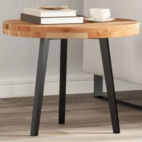 Solid acacia wood round table top Ø50x4 cm by , Table tops - Ref: Foro24-4008701, Price: 50,63 €, Discount: %